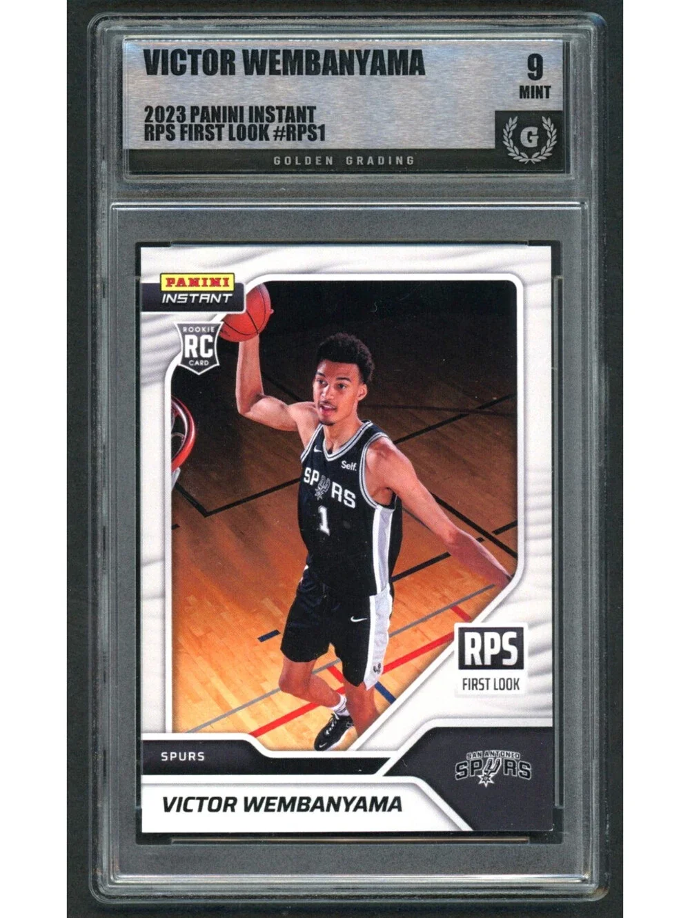 2023 Panini Instant # RPS-1  Victor Wembanyama Rookie Card (RC) Mint 9